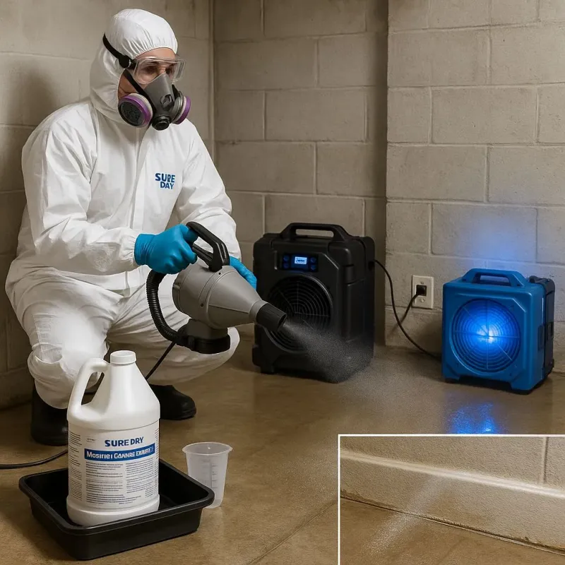 Sanitization and Odor Removal process in Saratoga Springs, UT